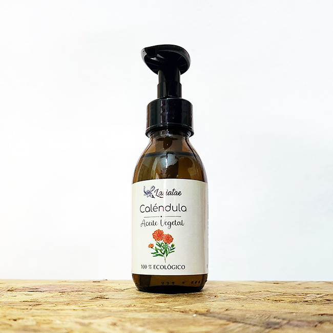 aceite-calendula-vegetal-125ml aceite de caléndula vegetal con dosificador para piel sensible