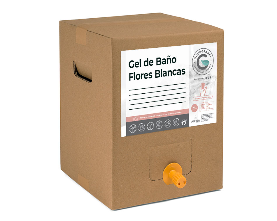 gel de baño flores blancas a granel