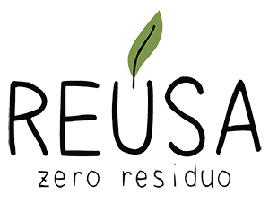 logo REÚSA, solo texto y hojita