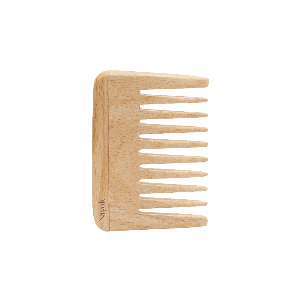 Peine-de-madera-para-pelo-afro peine de madera para pelo afro madera de haya sostenible dientes anchos antiestático