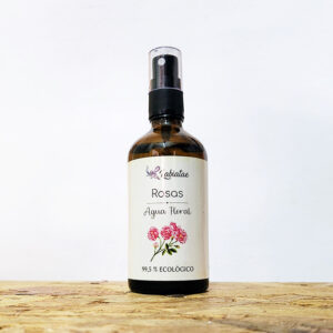 agua floral de rosas ecológica 125ml con vaporizador