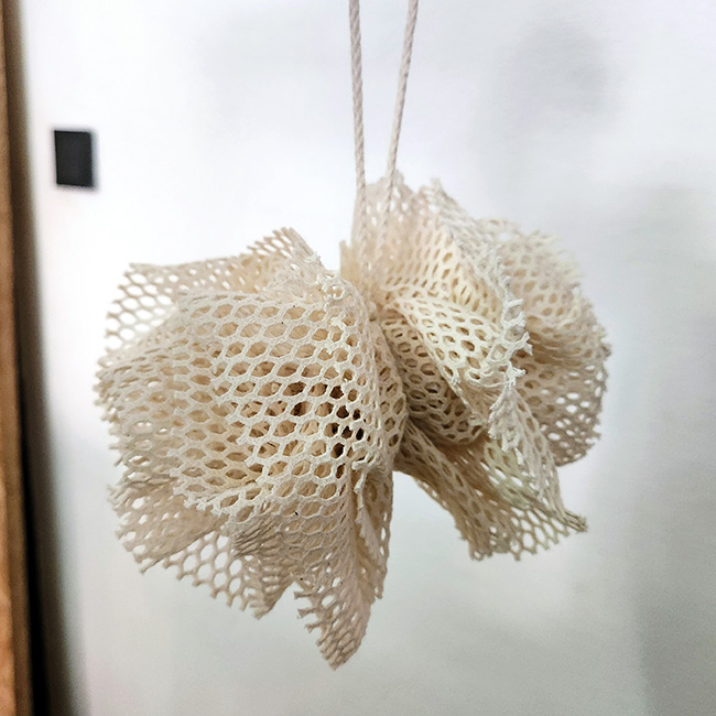 esponja-ducha-algodon-organico-zero-waste Esponja de ducha de algodón orgánico sin plástico reutilizable