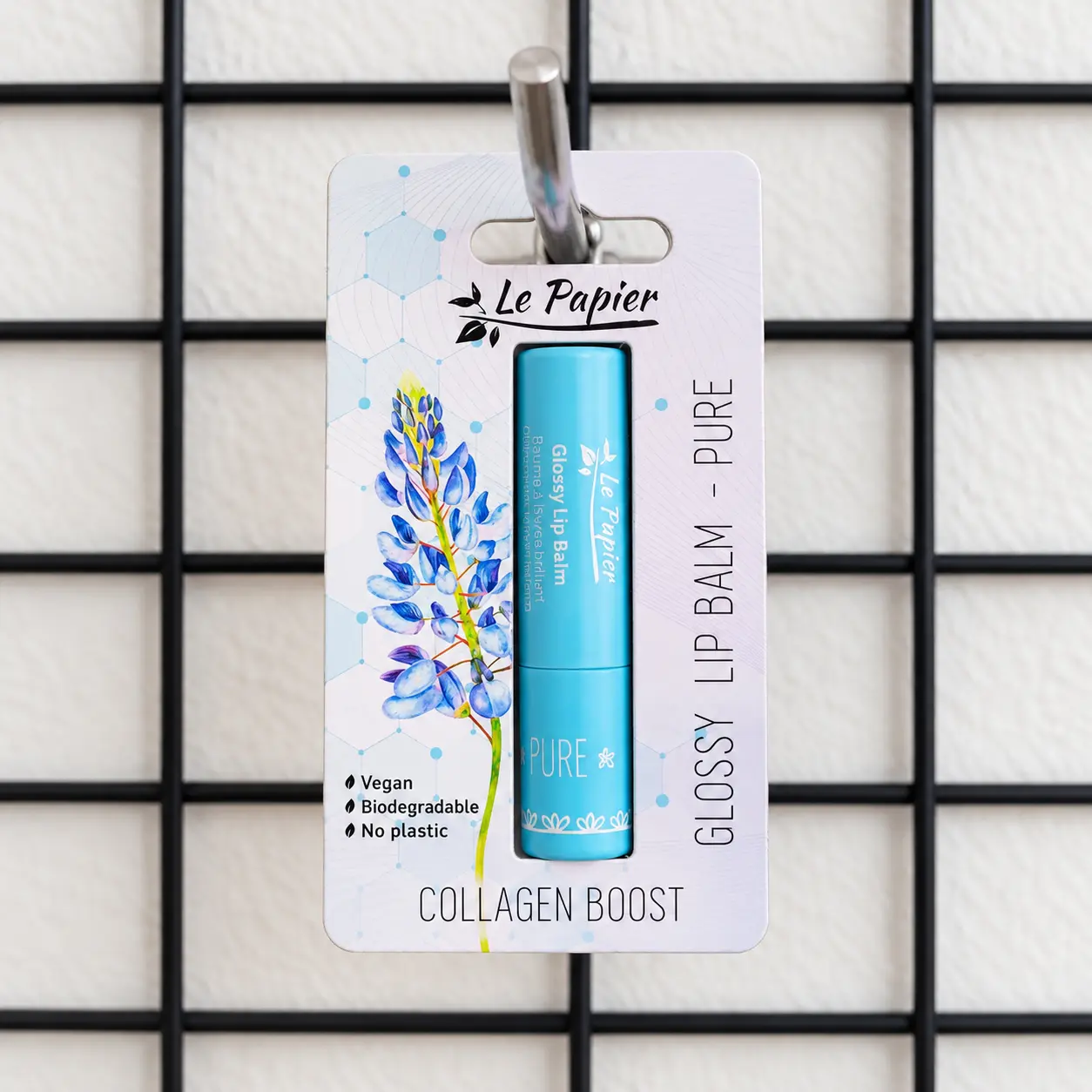 balsamo-labial-glossy-pure-colageno-vegetal Bálsamo labial Glossy Pure con colágeno vegetal en tubo de cartón de 3,5 g