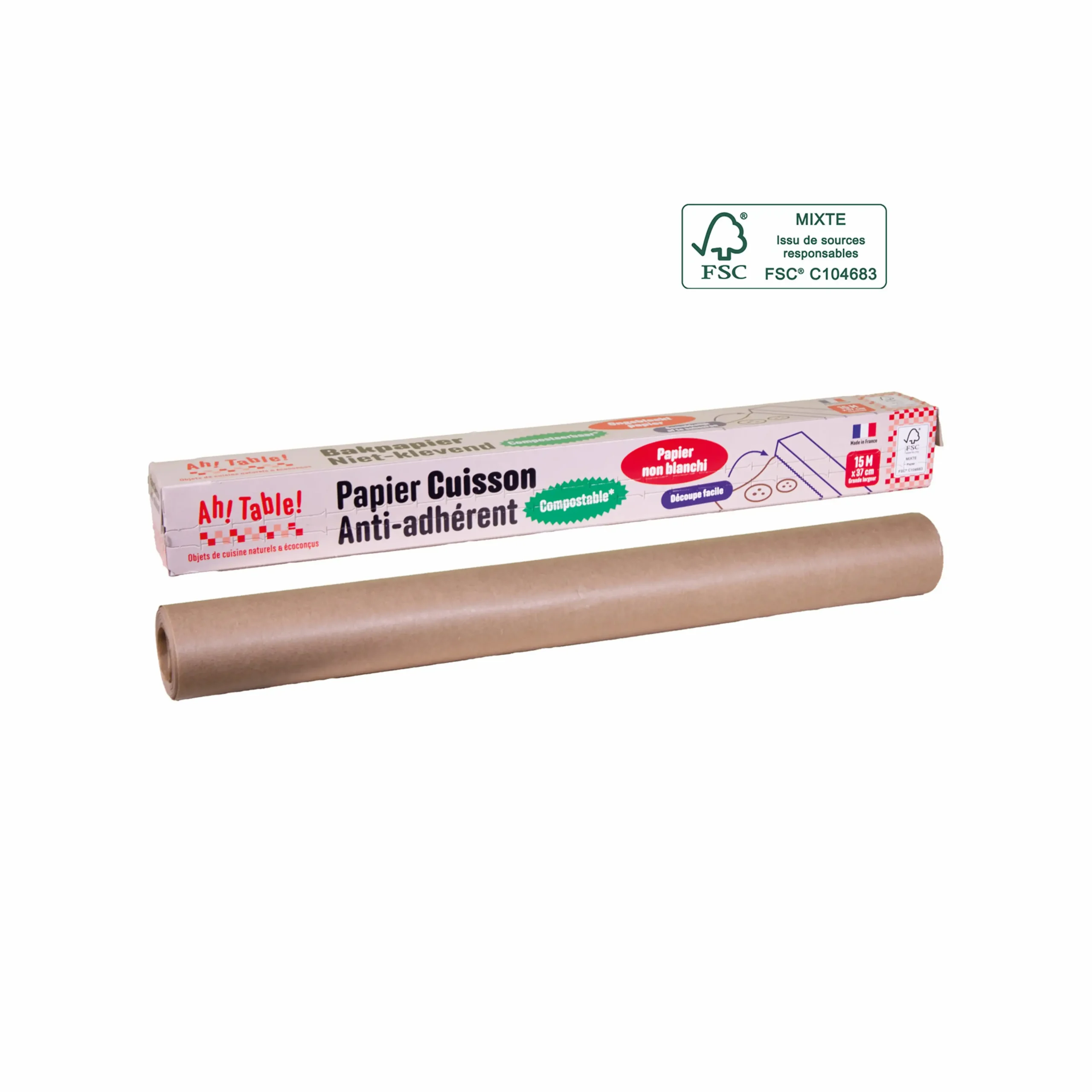 papel-horno-sin-blanquear-fsc papel de horno sin blanquear marrón certificado FSC